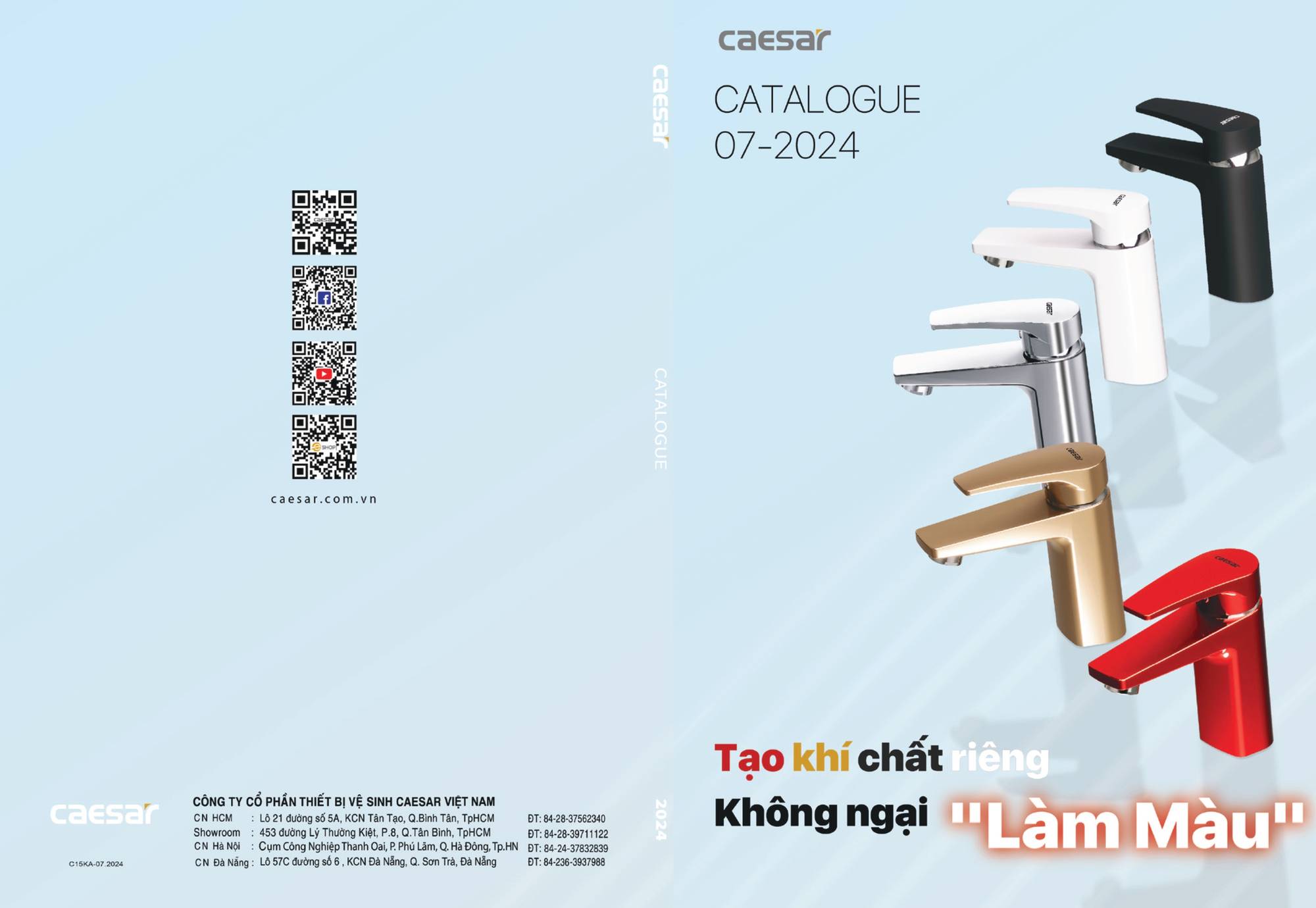 Catalogue và Bảng giá Thiết bị vệ sinh CAESAR mới nhất T7 2024 /Page 1